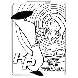 Dessin à colorier: Kim Possible (Dessins animés et séries animées) #212340 - Coloriages à Imprimer Gratuits