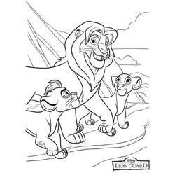 Dessin à colorier: La Garde Du Roi Lion (Dessins animés et séries animées) #197274 - Coloriages à Imprimer Gratuits