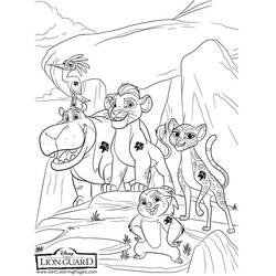 Dessin à colorier: La Garde Du Roi Lion (Dessins animés et séries animées) #197296 - Coloriages à Imprimer Gratuits