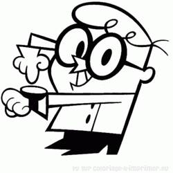 Dessin à colorier: Laboratoire de Dexter (Dessins animés et séries animées) #50493 - Coloriages à Imprimer Gratuits