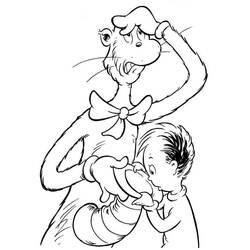 Dessin à colorier: Le Chat Chapeauté (Dessins animés et séries animées) #220497 - Coloriages à Imprimer Gratuits