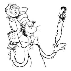 Dessin à colorier: Le Chat Chapeauté (Dessins animés et séries animées) #220498 - Coloriages à Imprimer Gratuits