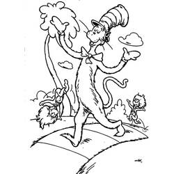 Dessin à colorier: Le Chat Chapeauté (Dessins animés et séries animées) #220502 - Coloriages à Imprimer Gratuits
