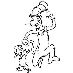 Dessins à colorier: Le Chat Chapeauté - Coloriages à Imprimer Gratuits