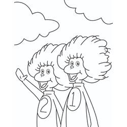 Dessin à colorier: Le Chat Chapeauté (Dessins animés et séries animées) #220509 - Coloriages à Imprimer Gratuits