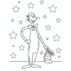 Dessin à colorier: Le Chat Chapeauté (Dessins animés et séries animées) #220513 - Coloriages à Imprimer Gratuits