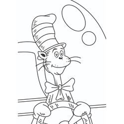 Dessin à colorier: Le Chat Chapeauté (Dessins animés et séries animées) #220515 - Coloriages à Imprimer Gratuits