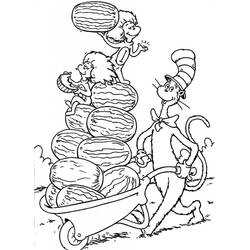 Dessin à colorier: Le Chat Chapeauté (Dessins animés et séries animées) #220522 - Coloriages à Imprimer Gratuits