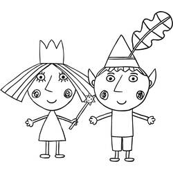 Dessin à colorier: Le Petit Royaume De Ben Et Holly (Dessins animés et séries animées) #199084 - Coloriages à Imprimer Gratuits