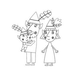 Dessin à colorier: Le Petit Royaume De Ben Et Holly (Dessins animés et séries animées) #199103 - Coloriages à Imprimer Gratuits