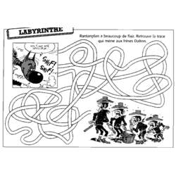 Dessin à colorier: Les Dalton (Dessins animés et séries animées) #51787 - Coloriages à Imprimer Gratuits