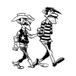 Dessin à colorier: Les Dalton (Dessins animés et séries animées) #51817 - Coloriages à Imprimer Gratuits