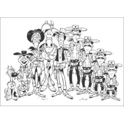 Dessin à colorier: Les Dalton (Dessins animés et séries animées) #51904 - Coloriages à Imprimer Gratuits