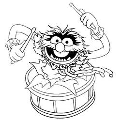 Dessin à colorier: Les Muppets (Dessins animés et séries animées) #210111 - Coloriages à Imprimer Gratuits
