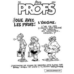 Dessin à colorier: Les Profs (Dessins animés et séries animées) #213687 - Coloriages à Imprimer Gratuits