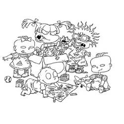 Dessin à colorier: Les Razmoket (Dessins animés et séries animées) #212901 - Coloriages à Imprimer Gratuits