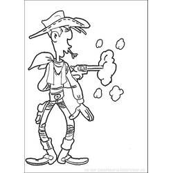 Dessin à colorier: Lucky Luke (Dessins animés et séries animées) #25510 - Coloriages à Imprimer Gratuits