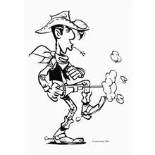 Dessin à colorier: Lucky Luke (Dessins animés et séries animées) #25511 - Coloriages à Imprimer Gratuits