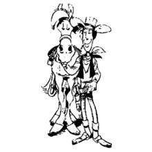 Dessin à colorier: Lucky Luke (Dessins animés et séries animées) #25531 - Coloriages à Imprimer Gratuits