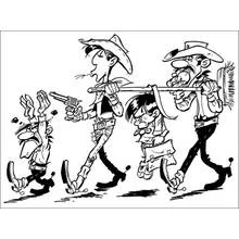 Dessin à colorier: Lucky Luke (Dessins animés et séries animées) #25535 - Coloriages à Imprimer Gratuits