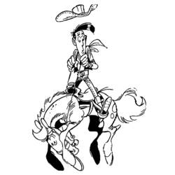 Dessin à colorier: Lucky Luke (Dessins animés et séries animées) #25536 - Coloriages à Imprimer Gratuits