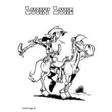 Dessin à colorier: Lucky Luke (Dessins animés et séries animées) #25541 - Coloriages à Imprimer Gratuits