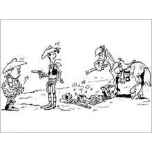 Dessin à colorier: Lucky Luke (Dessins animés et séries animées) #25542 - Coloriages à Imprimer Gratuits