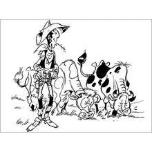 Dessin à colorier: Lucky Luke (Dessins animés et séries animées) #25563 - Coloriages à Imprimer Gratuits
