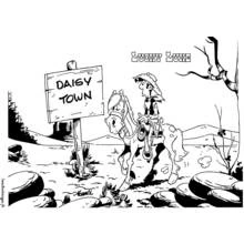 Dessin à colorier: Lucky Luke (Dessins animés et séries animées) #25583 - Coloriages à Imprimer Gratuits