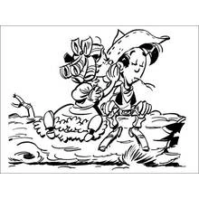 Dessin à colorier: Lucky Luke (Dessins animés et séries animées) #25604 - Coloriages à Imprimer Gratuits