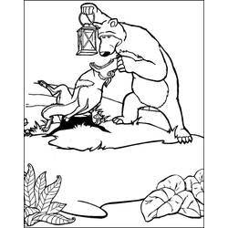 Dessin à colorier: Masha Et Michka (Dessins animés et séries animées) #215913 - Coloriages à Imprimer Gratuits