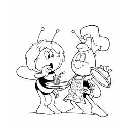 Joli coloriage Maya l'abeille (Dessins animés et séries animées) #202584, prêt à imprimer
