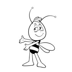 Joli coloriage Maya l'abeille (Dessins animés et séries animées) #202600, prêt à imprimer