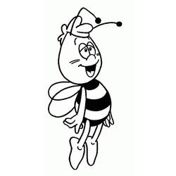 Dessin à colorier: Maya l'abeille (Dessins animés et séries animées) #28228 - Coloriages à Imprimer Gratuits