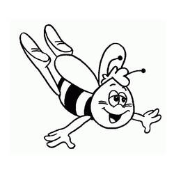 Dessin à colorier: Maya l'abeille (Dessins animés et séries animées) #28235 - Coloriages à Imprimer Gratuits