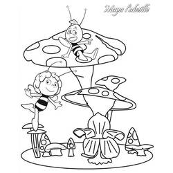 Dessin à colorier: Maya l'abeille (Dessins animés et séries animées) #28249 - Coloriages à Imprimer Gratuits