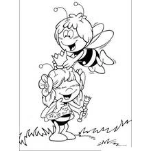 Coloriage gratuit Maya l'abeille (Dessins animés et séries animées) #28258 à colorier aux crayons