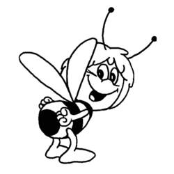 Coloriage Maya l'abeille (Dessins animés et séries animées) #28296 à imprimer et colorier