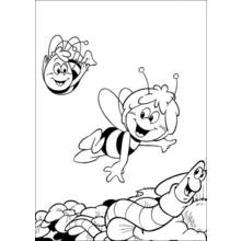 Coloriage à imprimer Maya l'abeille (Dessins animés et séries animées) #28332 pour enfants et adultes