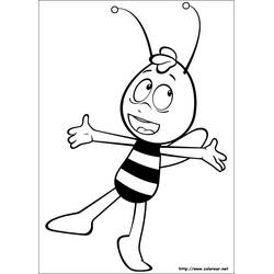 Dessin à colorier: Maya l'abeille (Dessins animés et séries animées) #28371 - Coloriages à Imprimer Gratuits