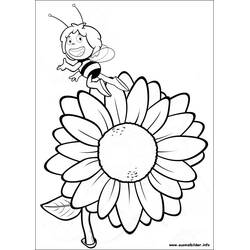 Dessin à colorier: Maya l'abeille (Dessins animés et séries animées) #28390 - Coloriages à Imprimer Gratuits