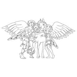 Dessin à colorier: Mia et Moi (Dessins animés et séries animées) #198485 - Coloriages à Imprimer Gratuits