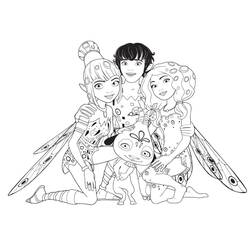 Dessin à colorier: Mia et Moi (Dessins animés et séries animées) #198491 - Coloriages à Imprimer Gratuits