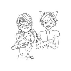Dessin à colorier: Miraculous Ladybug (Dessins animés et séries animées) #175770 - Coloriages à Imprimer Gratuits