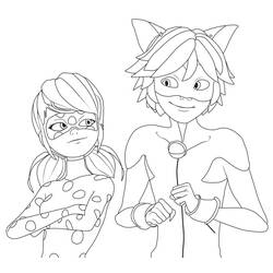 Dessin à colorier: Miraculous Ladybug (Dessins animés et séries animées) #175775 - Coloriages à Imprimer Gratuits