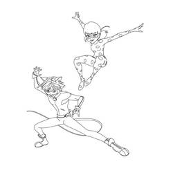 Dessin à colorier: Miraculous Ladybug (Dessins animés et séries animées) #175780 - Coloriages à Imprimer Gratuits