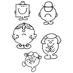 Dessin à colorier: Monsieur Madame (Dessins animés et séries animées) #45485 - Coloriages à Imprimer Gratuits