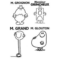 Dessin à colorier: Monsieur Madame (Dessins animés et séries animées) #45494 - Coloriages à Imprimer Gratuits