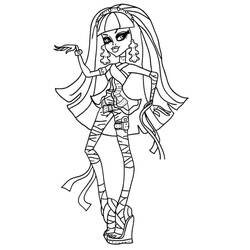 Illustration au trait Monster High (Dessins animés et séries animées) #196678 prête à colorier