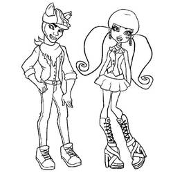 Coloriage gratuit Monster High (Dessins animés et séries animées) #196691 à colorier aux crayons